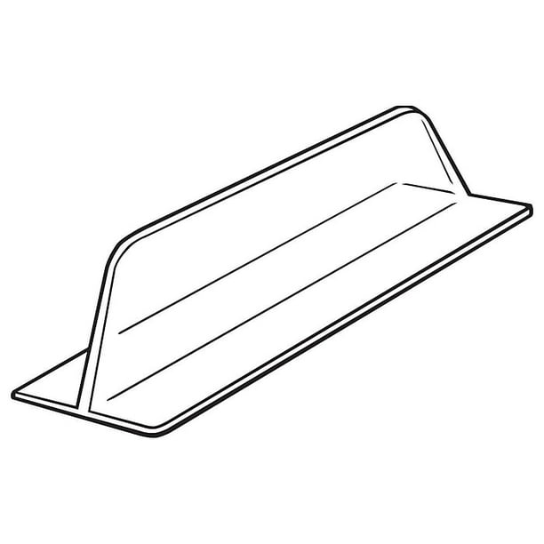 Pack of 250 10 Length FFR Merchandising 4134650302 Vacuum Formed Divider with Adhesive 3 Width 3.05 Height 